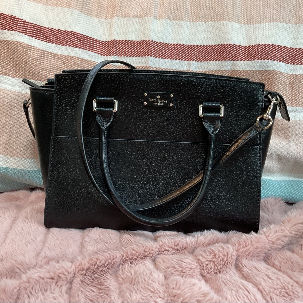 Kate Spade Black Satchel with Gold Hardware